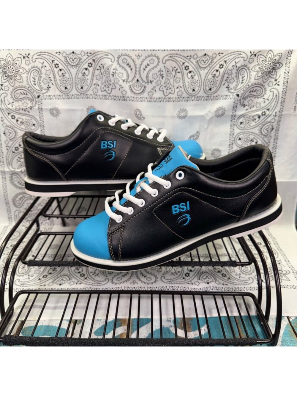 BSI Classic Bowling Shoes Black/Blue Woman's Size 7.5